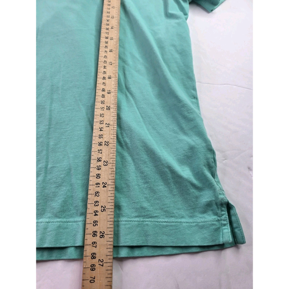 Patagonia Polo Fitz Roy Short Sleeve Organic Cotton Trout Teal Mens L - Picture 4 of 5